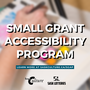 Text: Small Grant Accessibility Program. Learn more at saskculture.ca/sgap.