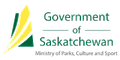 A logo for the Government of Saskatchewan, Ministry of Parks, Culture and Sport.