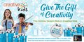 A promotional ad for the Creative Kids 12 Days of Giving campaign.