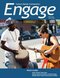 Cover of Engage Magazine Fall 2013 - Two musicians, one with a drum and one with a guitar, play on a street.