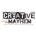 A logo for the Creative Mayhem event