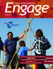 Cover of Engage Magazine Spring 2020 - A person helps two youths raise tent poles for a tipi.