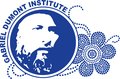 A logo for the Gabriel Dumont Institute in blue