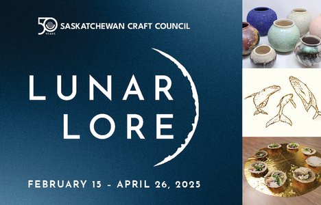 Lunar Lore combines the work of Hanna Yokozawa Farquharson (Saltcoats), Savannah Holt (Saskatoon), and Zoë Schneider (Regina) in an exhibition that bathes the viewer in the full embrace of the moon. Feb 15 to April 26, 2025, Saskatchewan Craft Council