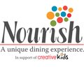 A logo for the Nourish event hosted for Creative Kids.