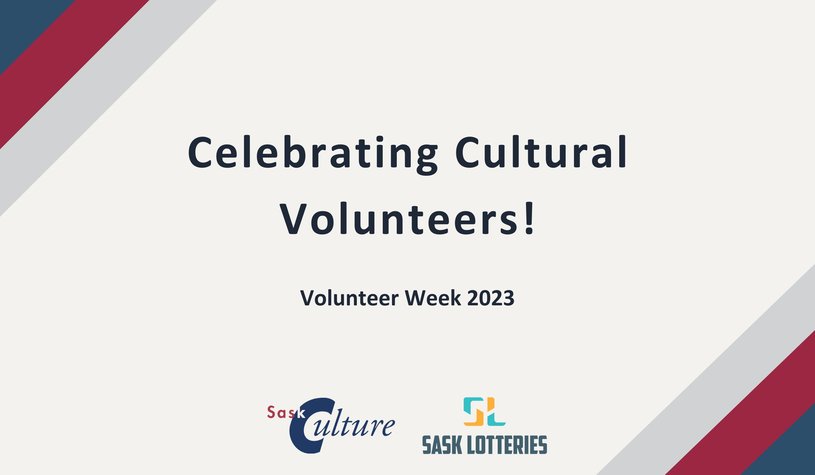 Text: Volunteer Week 2023. Celebrating Cultural Volunteers!