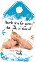 A thank you image for providing the gift of dance through Creative Kids.