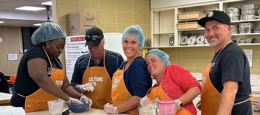 A photo of Yorkton residents learning how to make Jamaican cuisine as one of the Culture 365 events held throughout the year by Culture Days Yorkton.