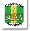 A logo for SCAA